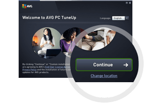 Installasjon av AVG PC TuneUp, trinn to – fortsett