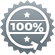 100% Money-Back Guarantee icon, gray