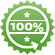 Pictogram 100% geld-terug-garantie, groen