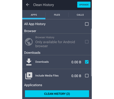 Clean history android, 380 x 331