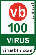 Utmerkelsen Virus Bulletin 100