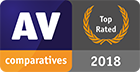 AV-Comparatives - Top Rated Product for 2018