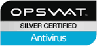 Opswat silver certified Antivirus badge
