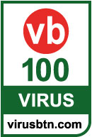 Ocenenie Virus Bulletin 100 Award