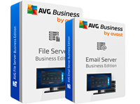 Feature boxes AntiVirus and Email Antivirus Business Edition