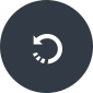 icône fonctionnalité Actualiser Browser Cleaner dans un cercle gris foncé