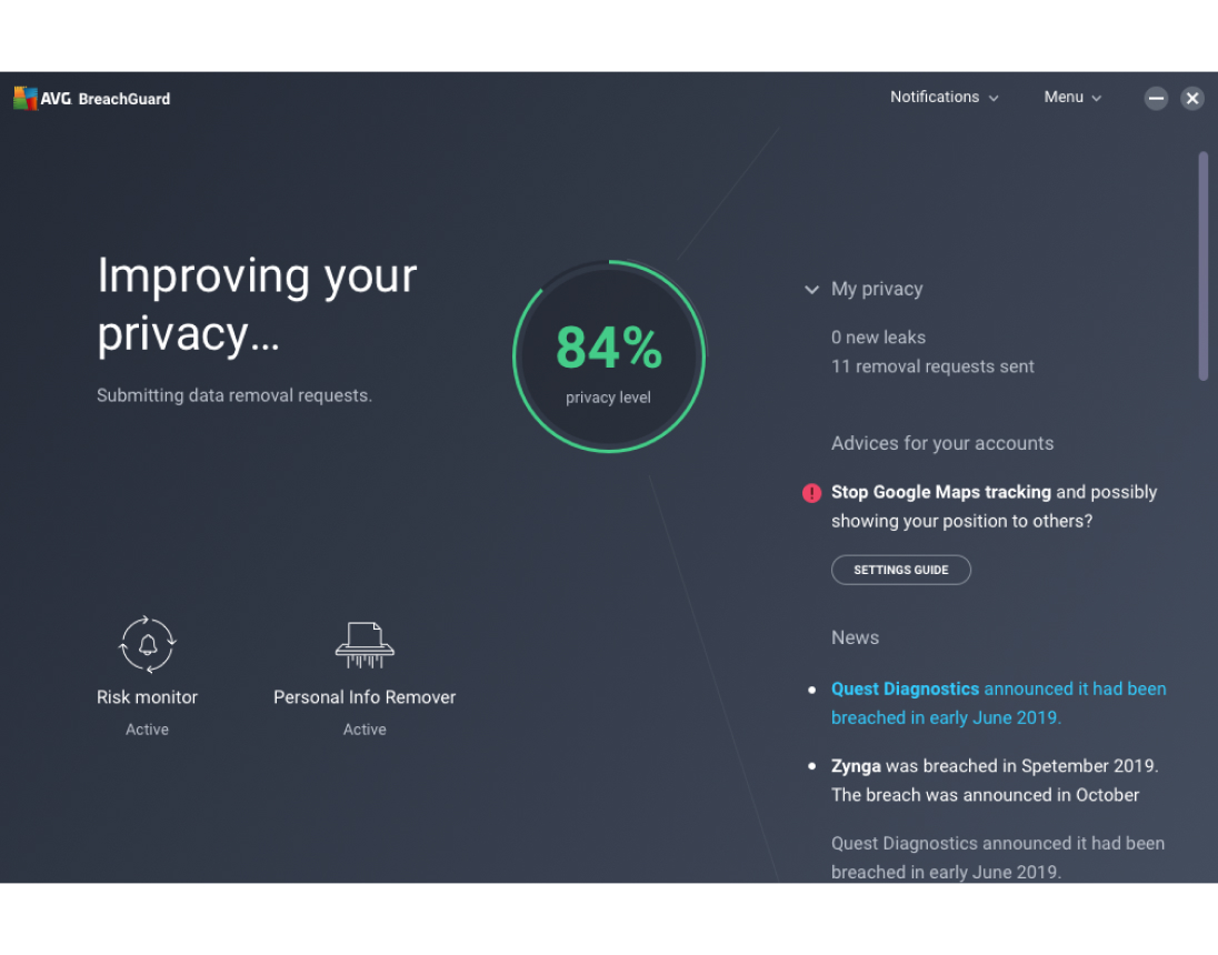 BreachGuard 可協助您更快速應對個人資料外洩等隱私問題