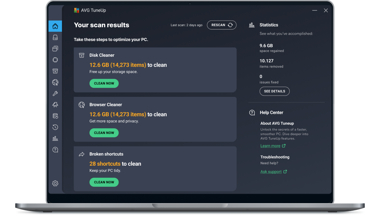 Automatically optimize PC performance