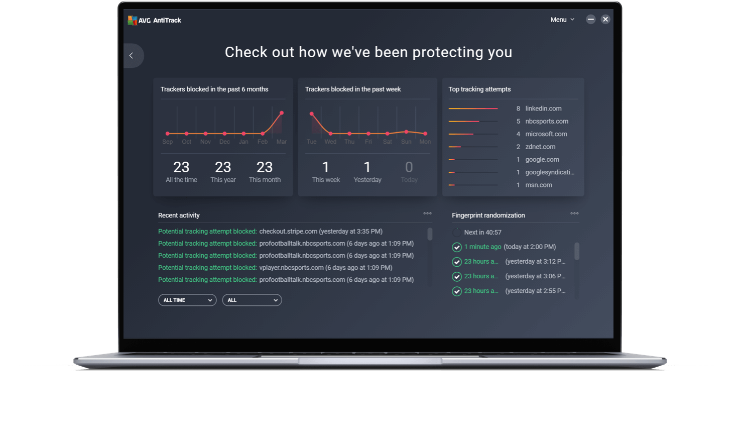 Anti Tracking Software Anti-Tracking-Software | AVG AntiTrack herunterladen