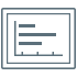 Benchmarking-Symbol mit Diagramm