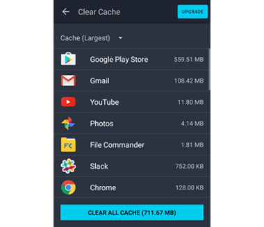 Cache opruimen Android, 380 x 327