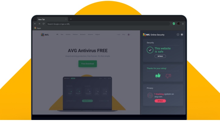 AVG Online Security 플러그인 | 무료 브라우저 보안 확장