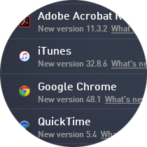 Interfaccia utente Aggiornamenti