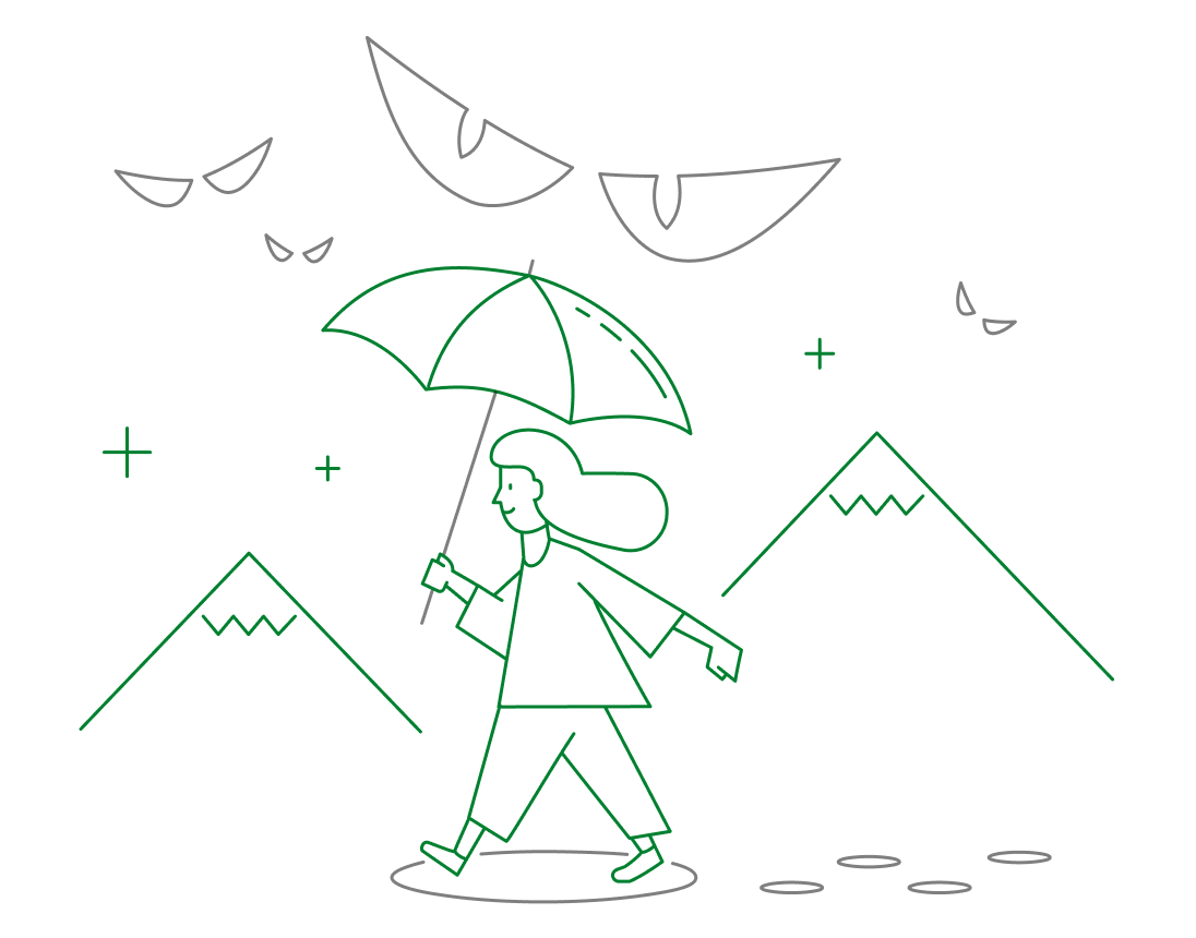 Hjelper deg med å holde nettaktivitetene for deg selv