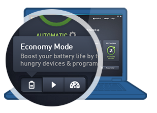 step 2: click on the Economy Mode icon