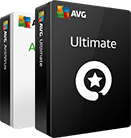 boksbilder av AVG Ultimate og AVG AntiVirus