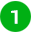 Number 1 in bright green circle