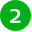 Number 2 in bright green circle