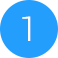 Chiffre&nbsp;1 dans un cercle bleu