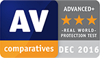 AV comparatives December 2016