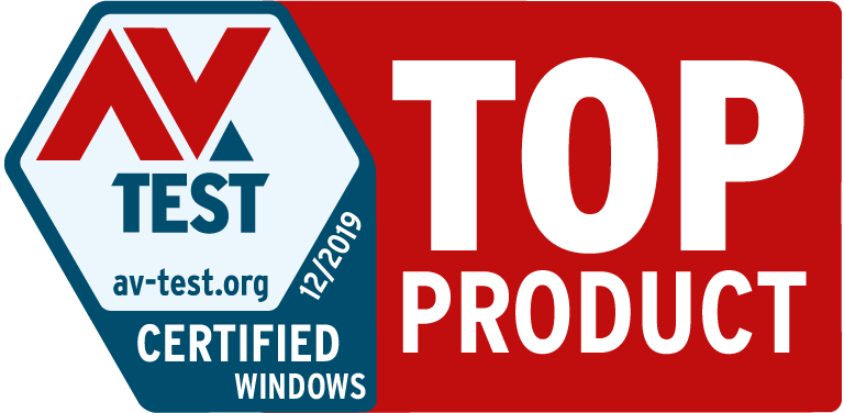 AV Test certified Windows award - March 2019