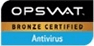 Emblema de Antivírus com certificação bronze da Opswat
