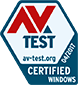 Prémio AV Test Certified em Windows - Março de 2016