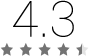 Classificação 4,3/5 no Google Play