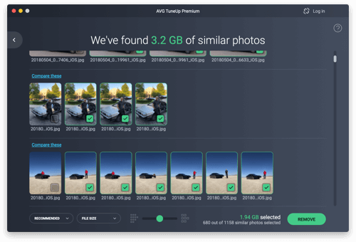 Otimize a sua biblioteca de fotografias